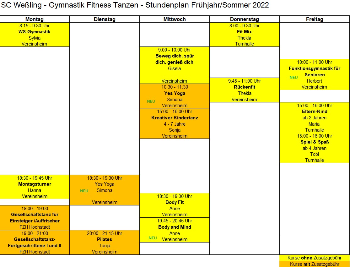 You are currently viewing Gymnastik Fitness Tanzen – Stundenplan Frühjahr Sommer 2022