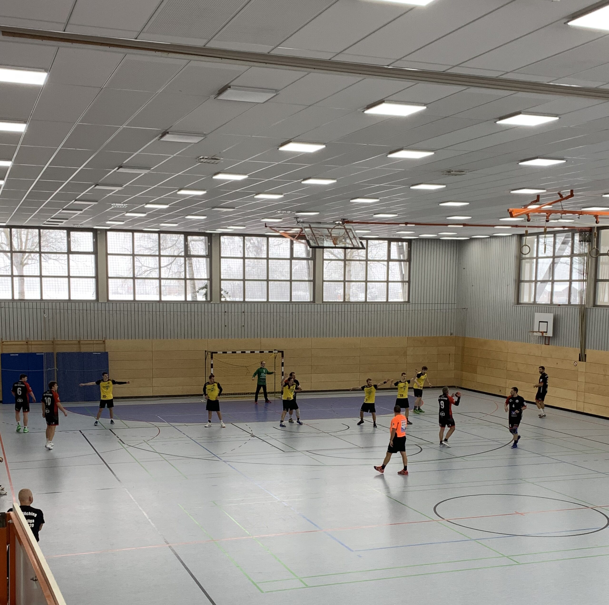 Spielsituation SC Weßling Handballherren gegen Gilching